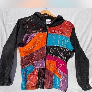 Colorful Embroidered Women's Jacket